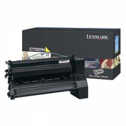 Toner oryginalny Lexmark C7702YH YEL 10,0K