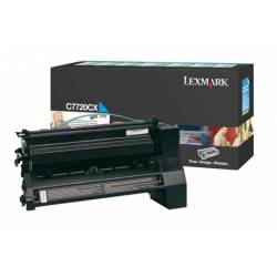 Toner oryginalny Lexmark C7720CX CYA 15,0K