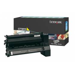 Toner oryginalny Lexmark C7720YX YEL 15,0K