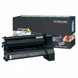 Toner oryginalny Lexmark C7722YX YEL 15,0K