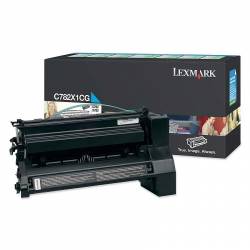 Toner oryginalny Lexmark C782X1CG CYA 15,0K