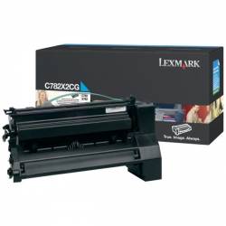 Toner oryginalny Lexmark C782X2CG CYA 15,0K