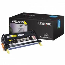 Toner oryginalny Lexmark X560A2YG YEL 4,0K