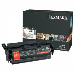 Toner oryginalny Lexmark X651H21E BLA 25,0K