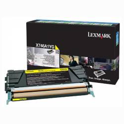 Toner oryginalny Lexmark X746A1YG YEL 7,0K