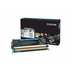 Toner oryginalny Lexmark X746A2CG CYA 7,0K
