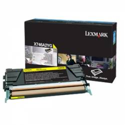 Toner oryginalny Lexmark X746A2YG YEL 7,0K