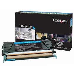 Toner oryginalny Lexmark X748H1CG CYA 10,0K