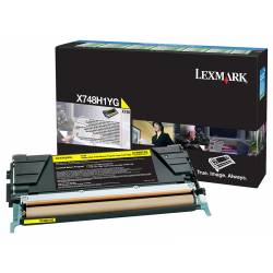 Toner oryginalny Lexmark X748H1YG YEL 10,0K