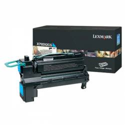 Toner oryginalny Lexmark X792X2CG CYA 20,0K