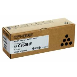 Toner Ricoh SP C360HE 408184 BLA 7,0K
