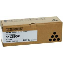 Toner Ricoh SP C360X 408250 BLA 10,0K