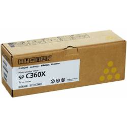 Toner Ricoh SP C360X 408253 YEL 9,0K